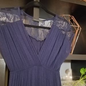 Navy blue maxi dress